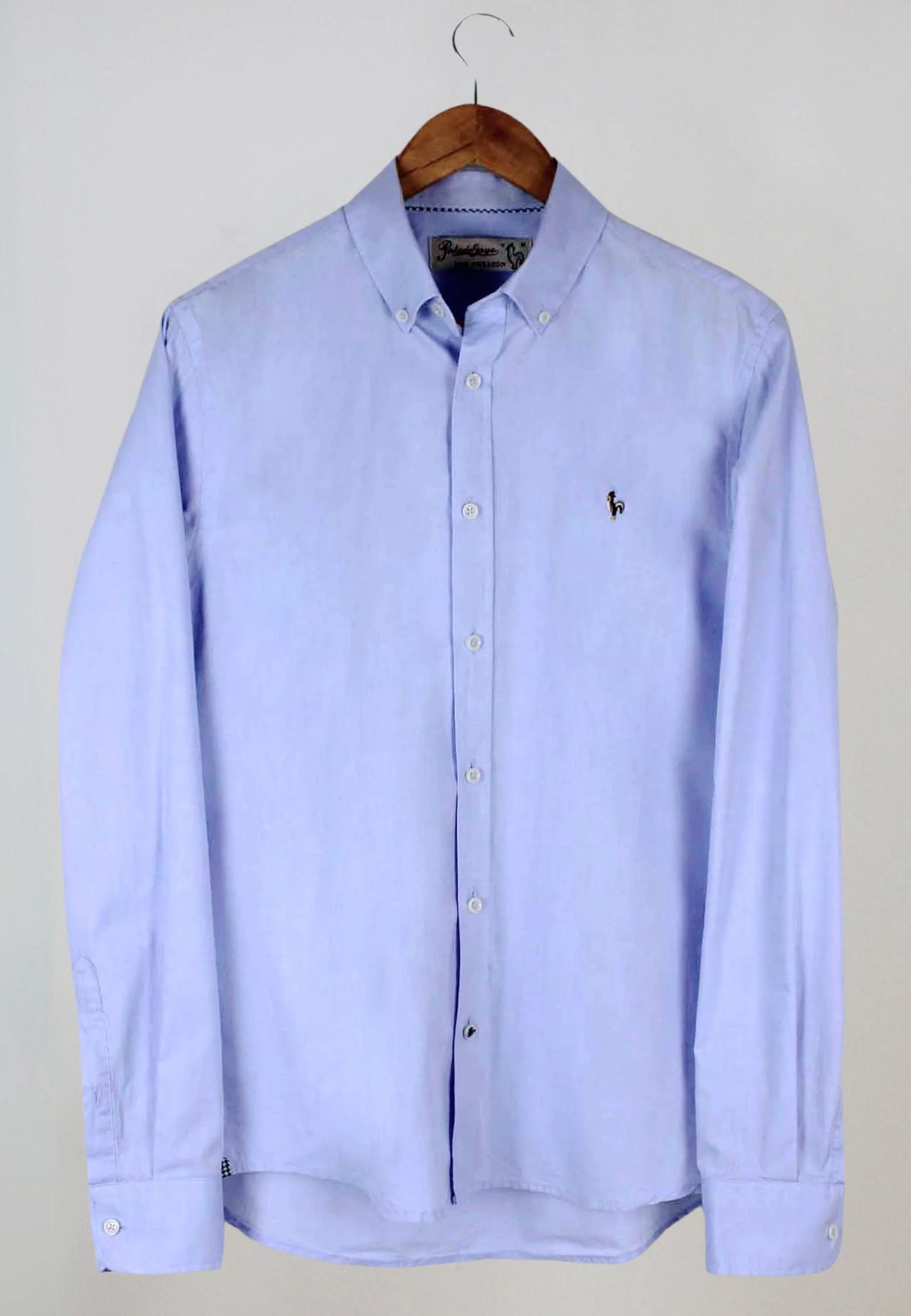 Men's blue oxford shirt - lightness, elegance and everyday comfort "Camisa oxford lavado Kankkunen celeste"