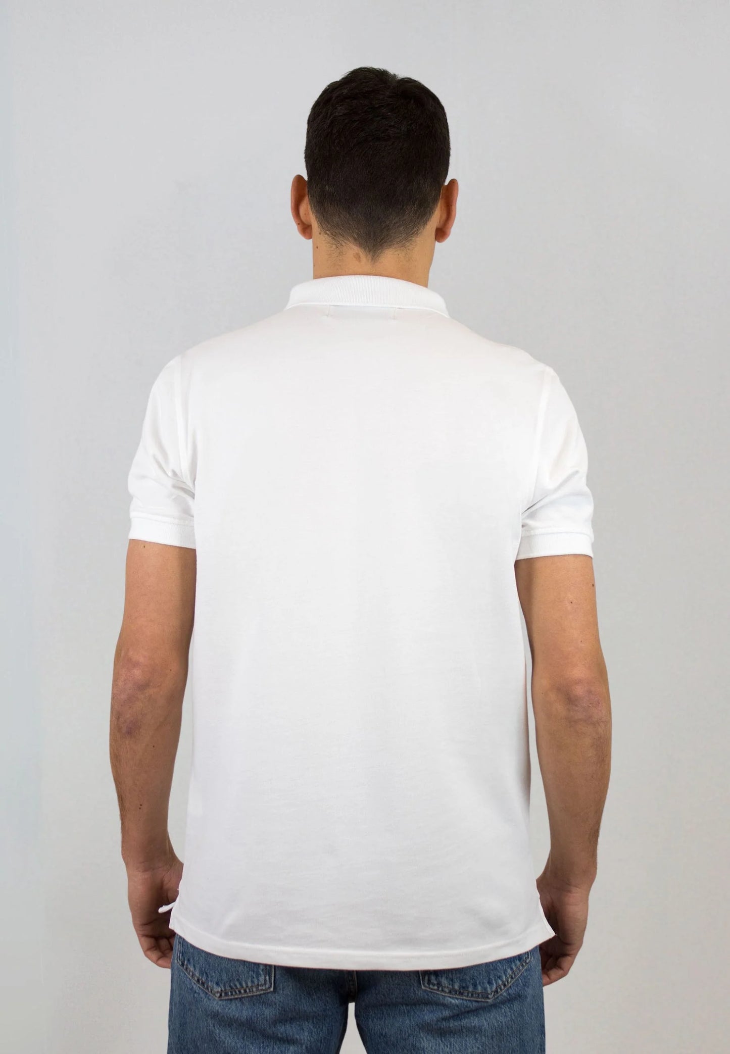 White short-sleeved polo shirt "Polo astra blanco de manga corta"
