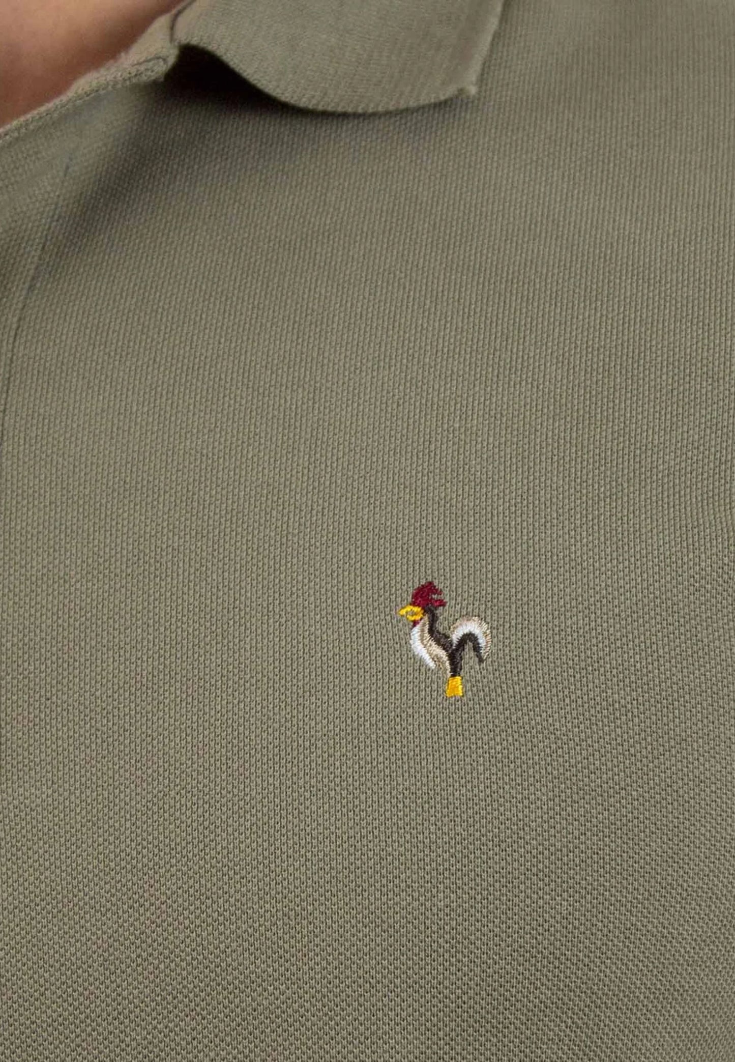 Khaki short sleeve polo shirt "Polo kaki de manga corta"