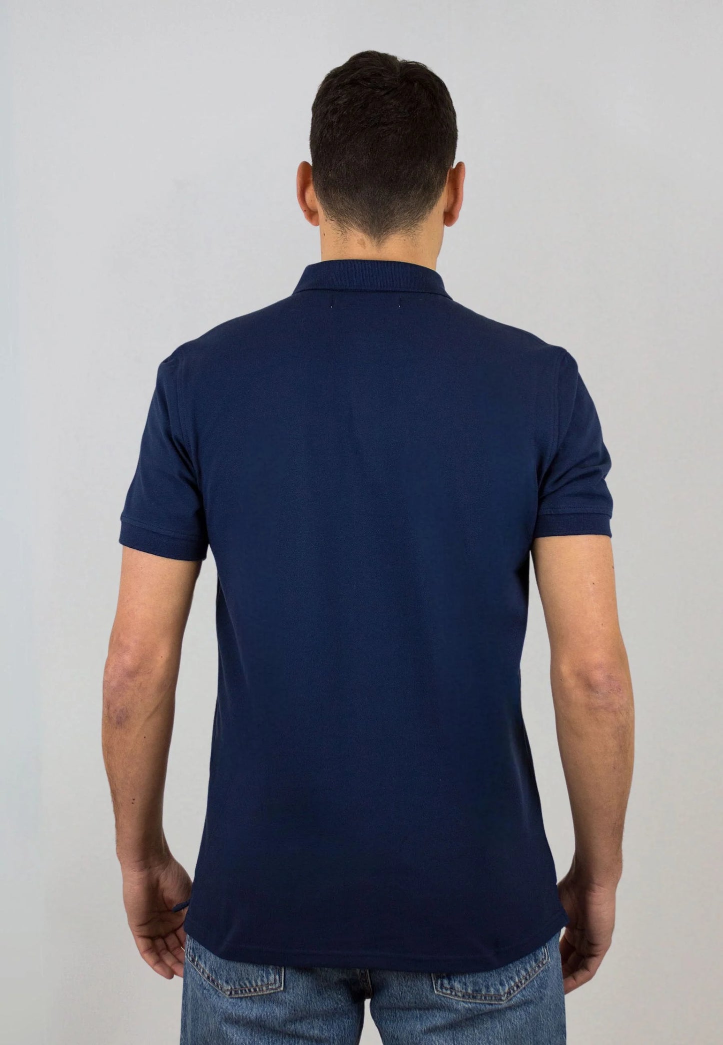 Navy blue short-sleeved polo shirt "Polo Astra marino de manga corta"