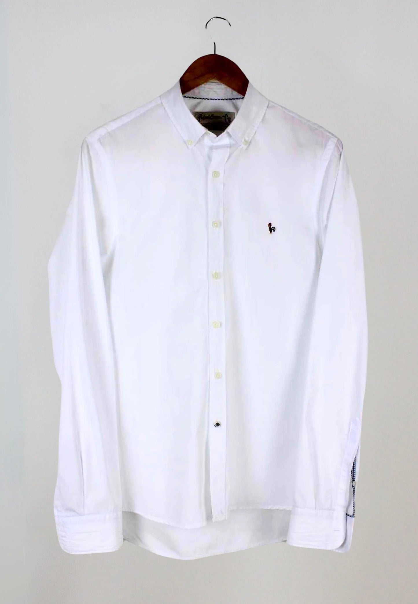 Men's white oxford shirt - washed for greater softness and comfort "Camisa oxford lavado blanco"