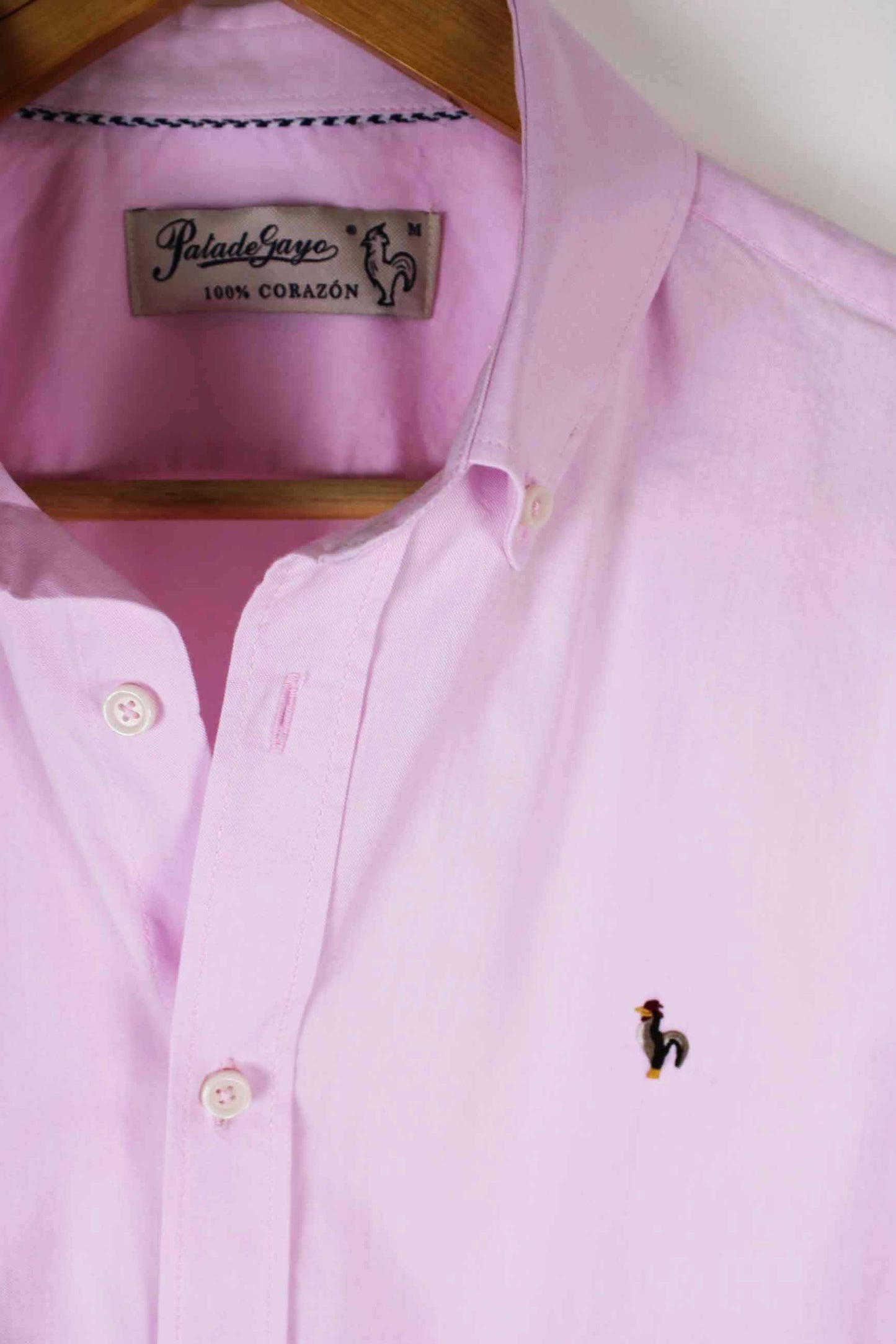 Men's pink oxford shirt - lightness, comfort and elegance with character "Camisa oxford lavado Kankkunen rosa"