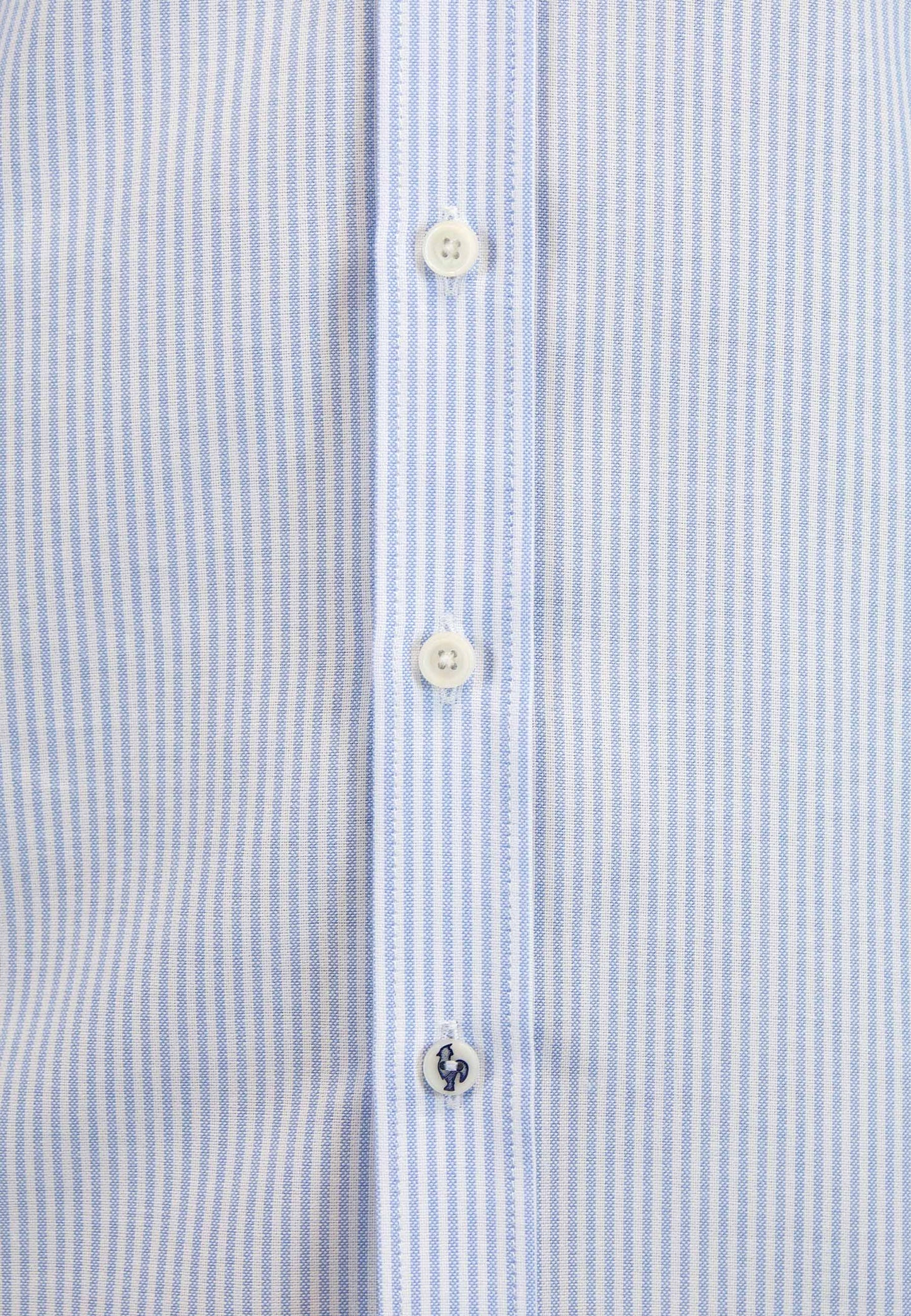 Men's oxford shirt with blue stripes - a classic that always works "Camisa oxford de rayas luna celeste"