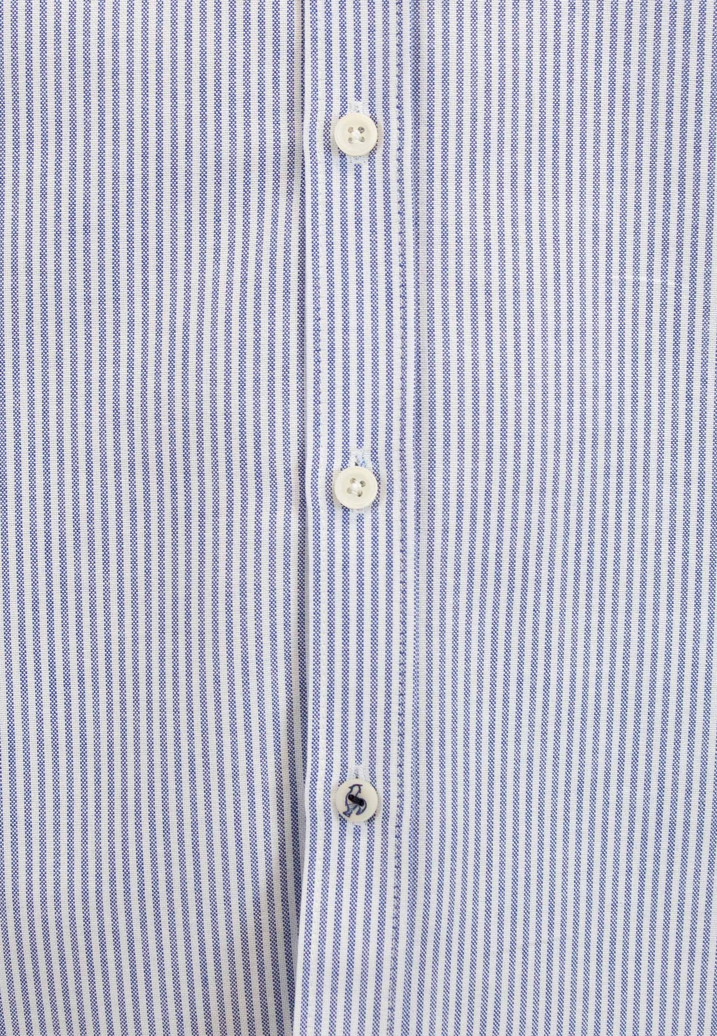 Men's oxford shirt with navy blue stripes - elegance and universal style "Camisa oxford de rayas luna marino"