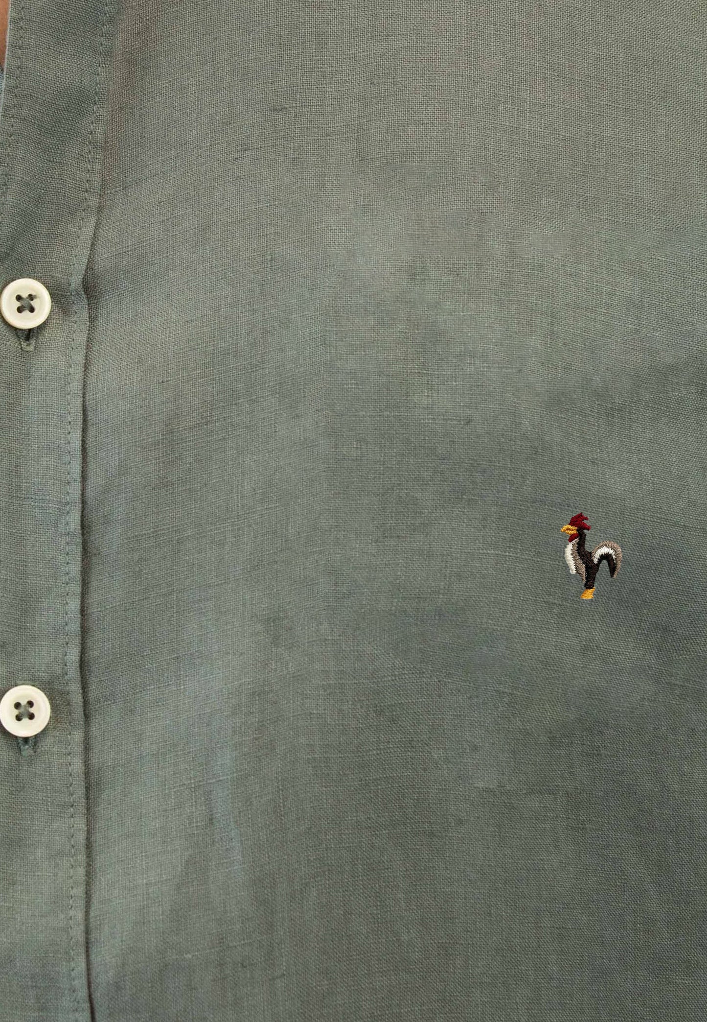 A khaki linen shirt. Perfect for the hottest days of the year.