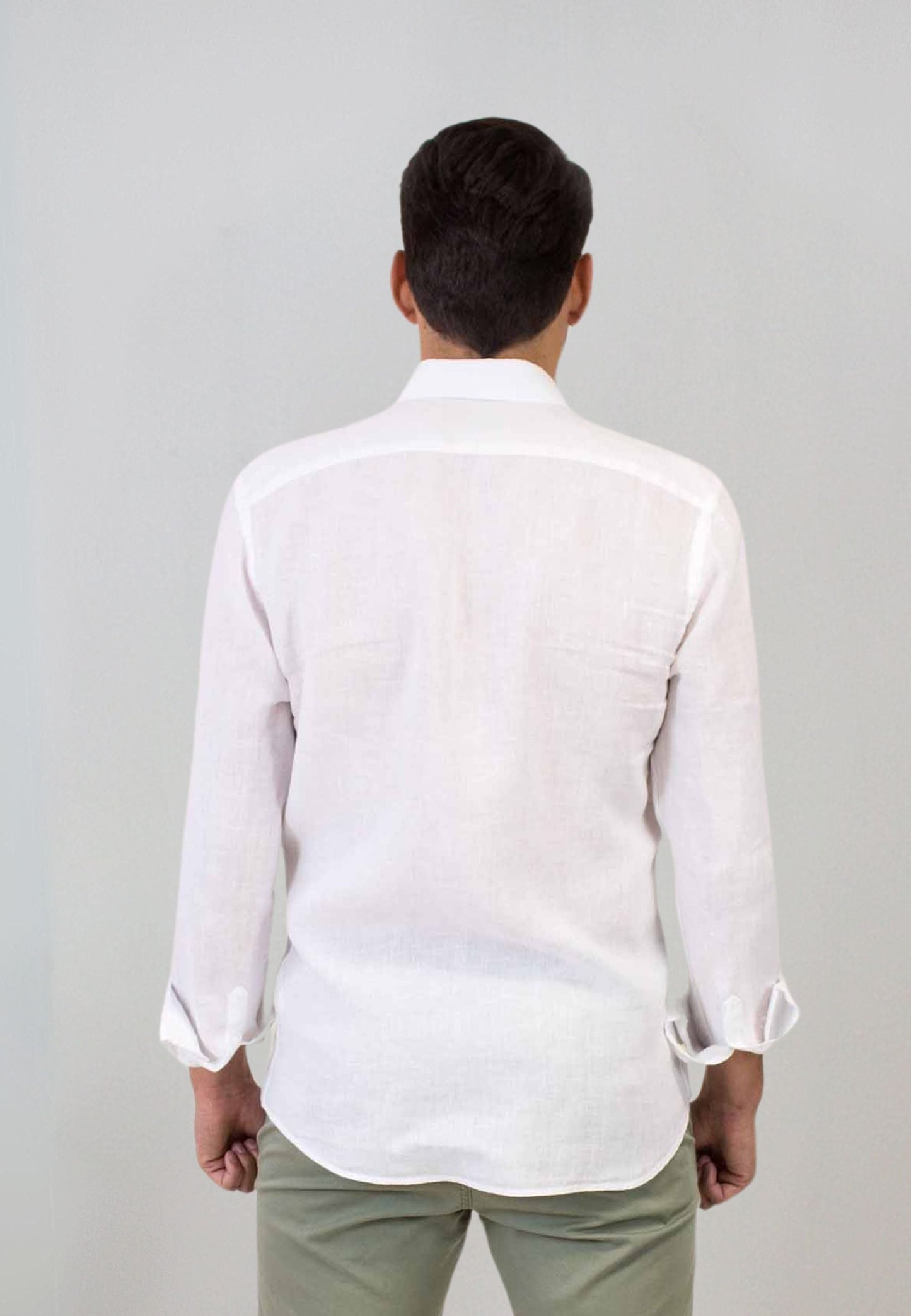 Linen white shirt - perfect for the hottest days of the year "Camisa de lino blanca Mikonos"