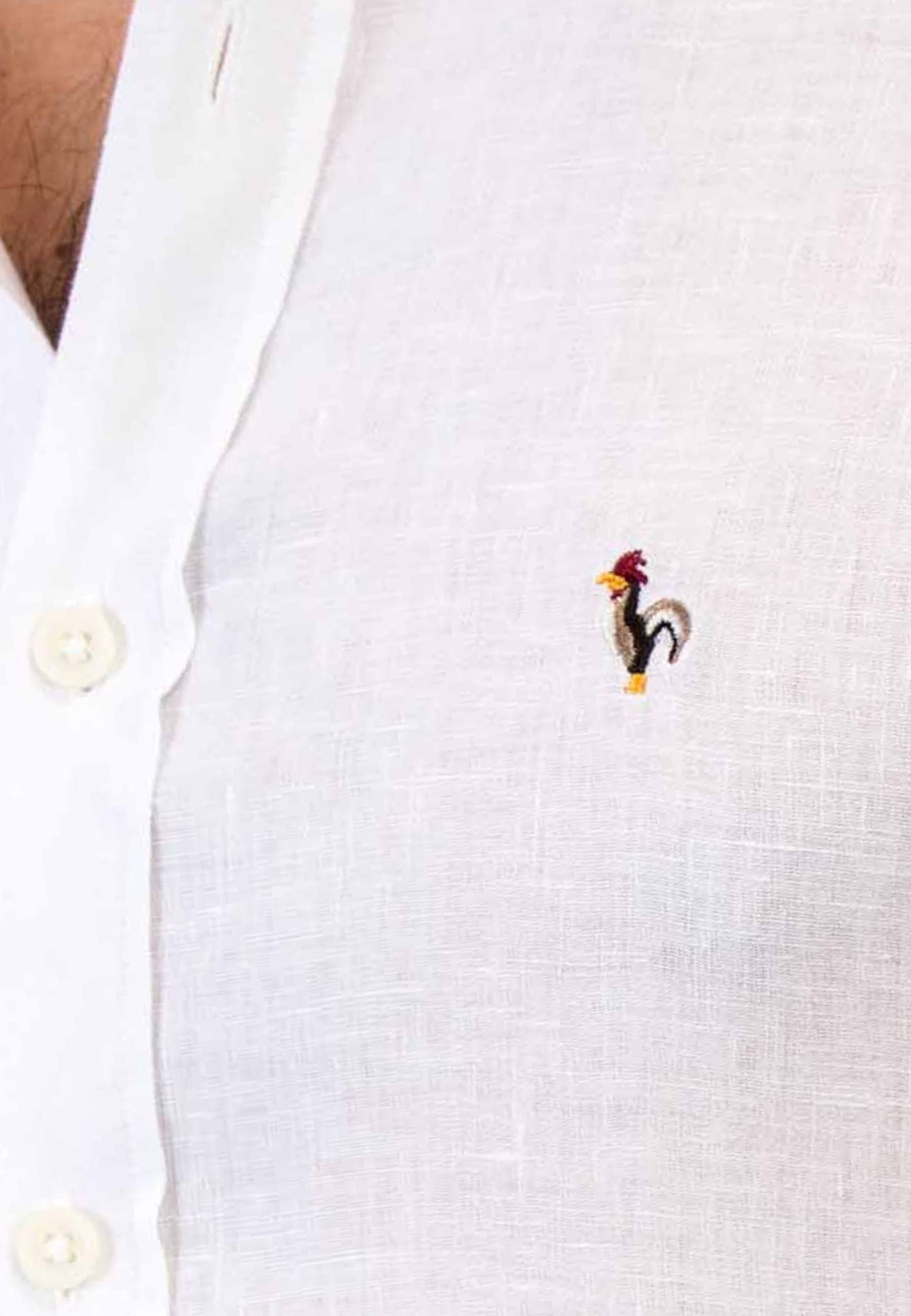 Linen white shirt - perfect for the hottest days of the year "Camisa de lino blanca Mikonos"