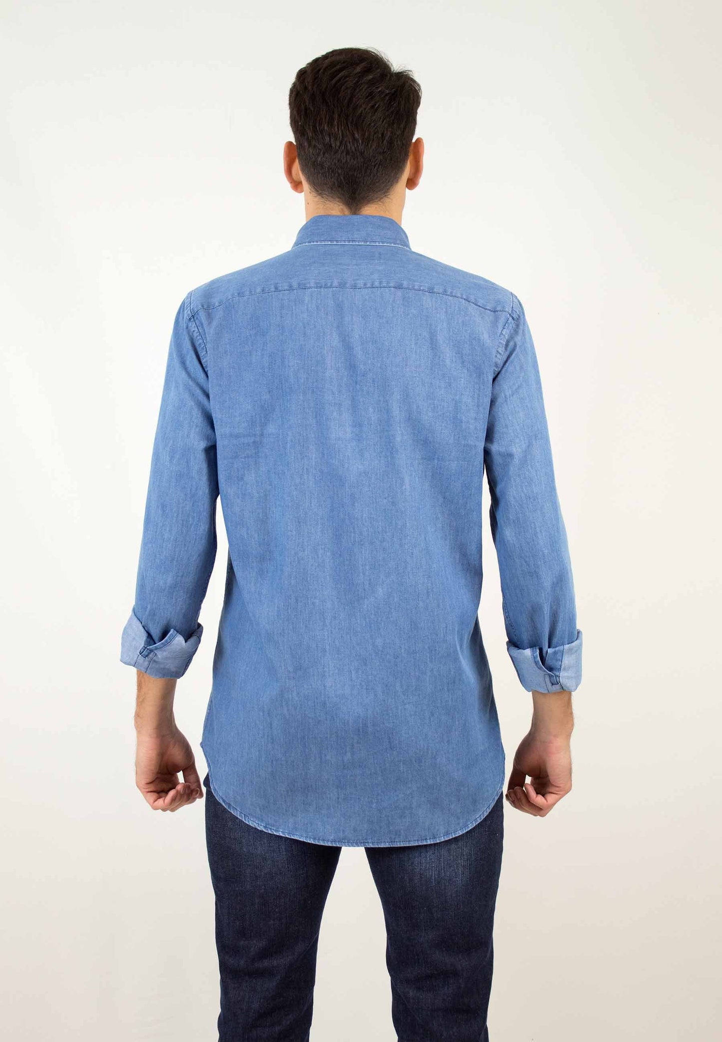 Bleached denim shirt "Camisa denim bleached"