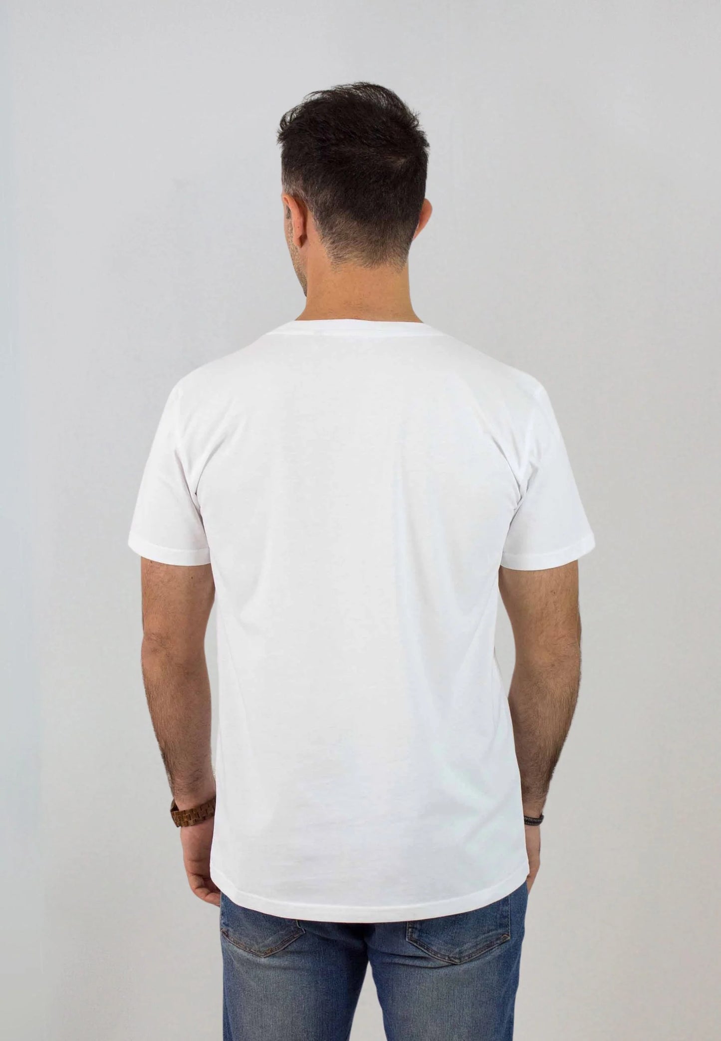 White short-sleeved T-shirt "Robin Blanco"