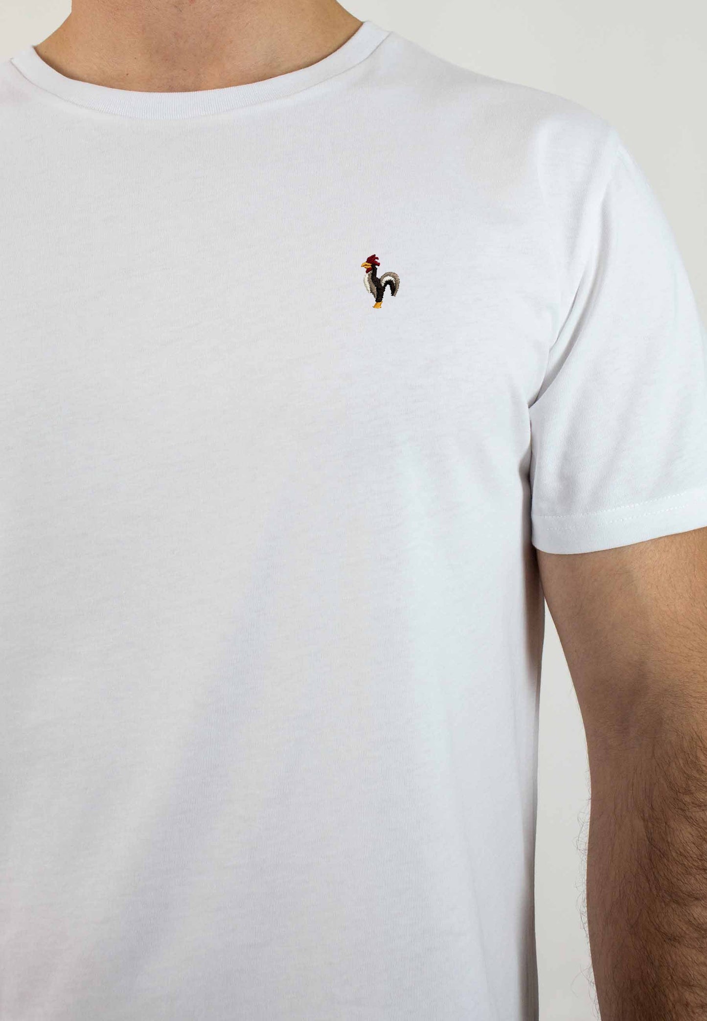 White short-sleeved T-shirt "Robin Blanco"