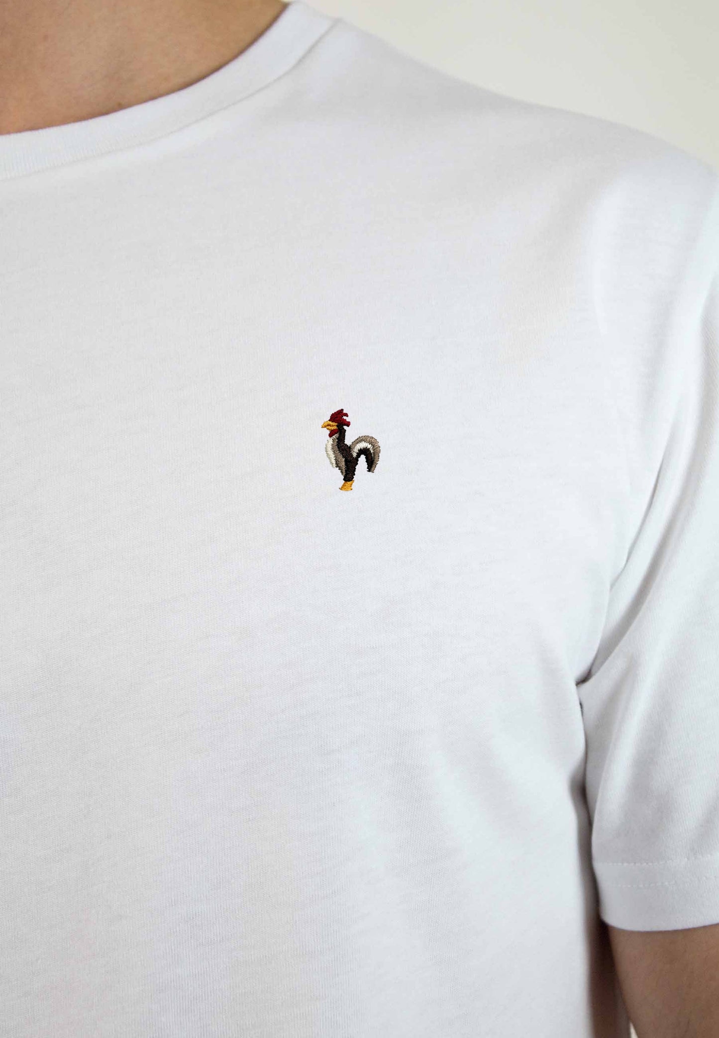 White short-sleeved T-shirt "Robin Blanco"