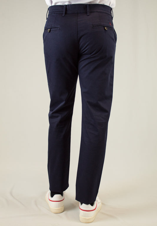 Spodnie Romay granatowe spodnie chinosy "Pantalon ROMAY marino"