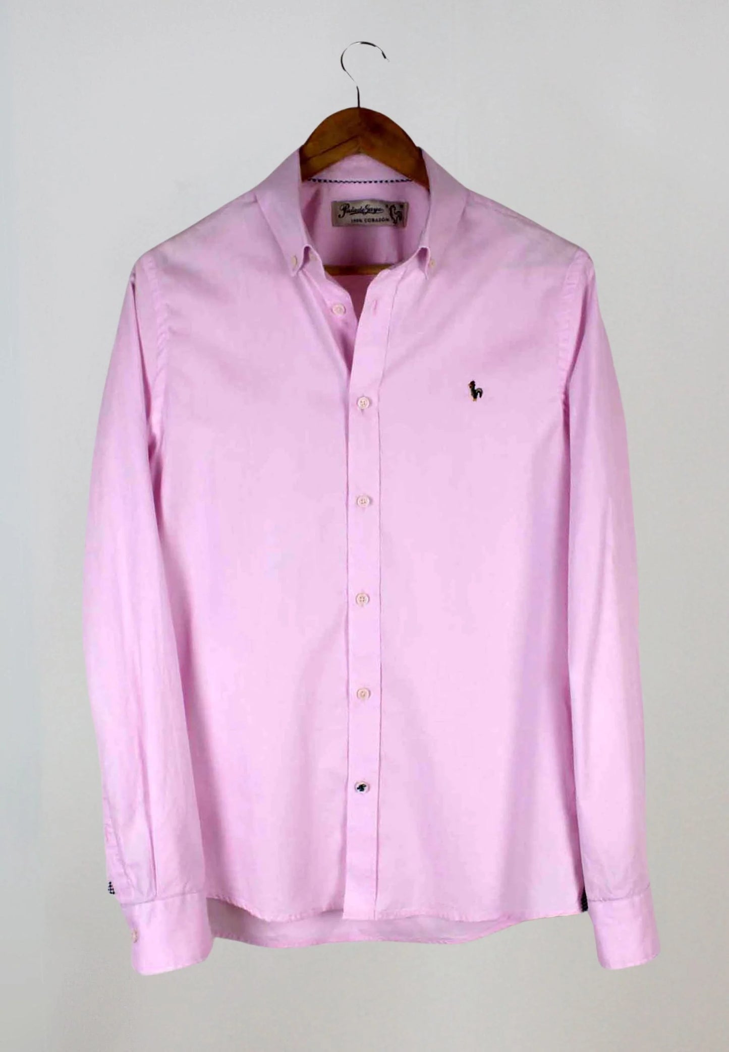 Men's pink oxford shirt - lightness, comfort and elegance with character "Camisa oxford lavado Kankkunen rosa"