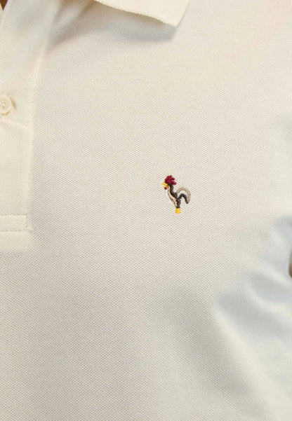 Raw short-sleeved polo shirt "Polo astra crudo de manga corta"