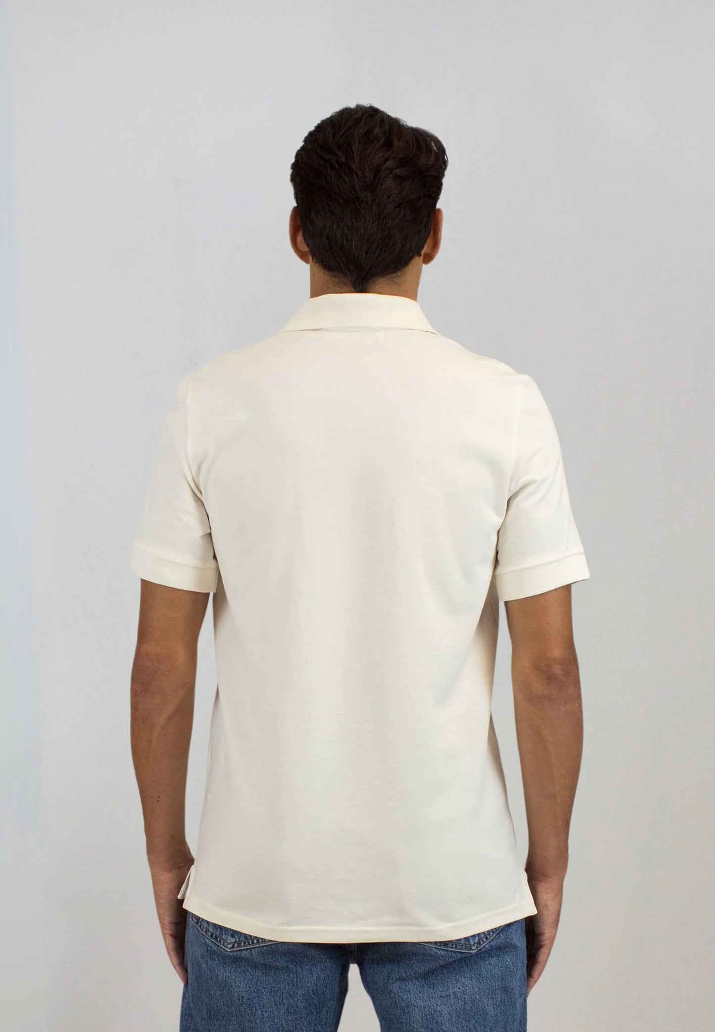 Raw short-sleeved polo shirt "Polo astra crudo de manga corta"