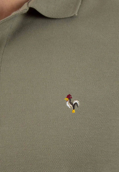 Khaki short sleeve polo shirt "Polo kaki de manga corta"