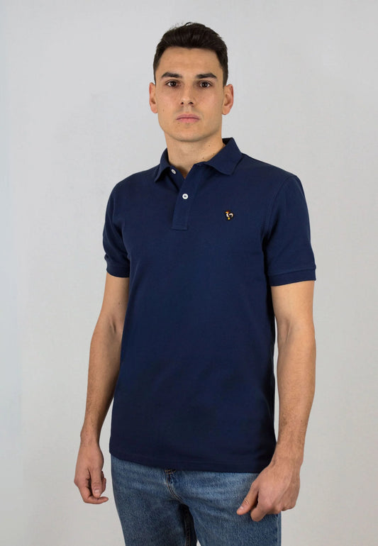 Navy blue short-sleeved polo shirt "Polo Astra marino de manga corta"