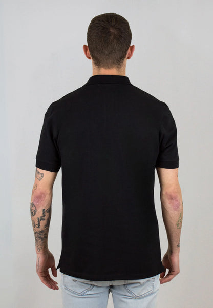 Black short-sleeved polo shirt "Polo negro de manga corta Astar negro nuevo"