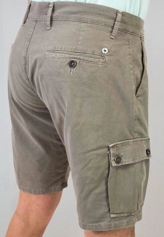 Men's Khaki Cargo Bermuda Shorts