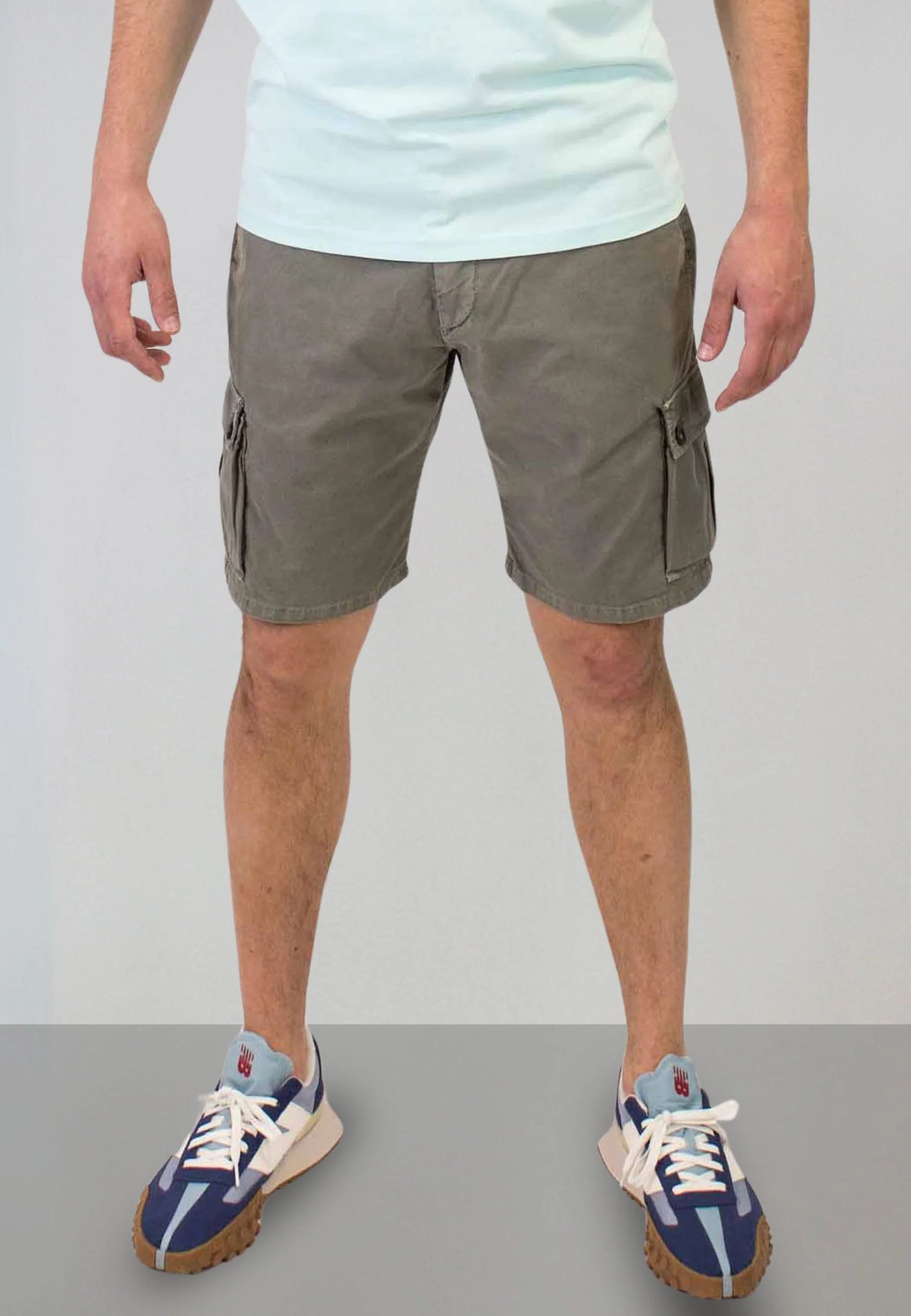 Men's Khaki Cargo Bermuda Shorts