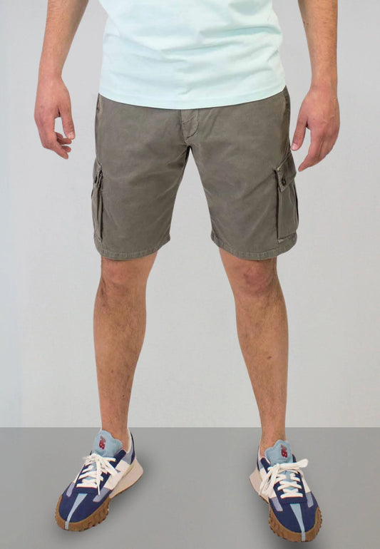 Men's Khaki Cargo Bermuda Shorts