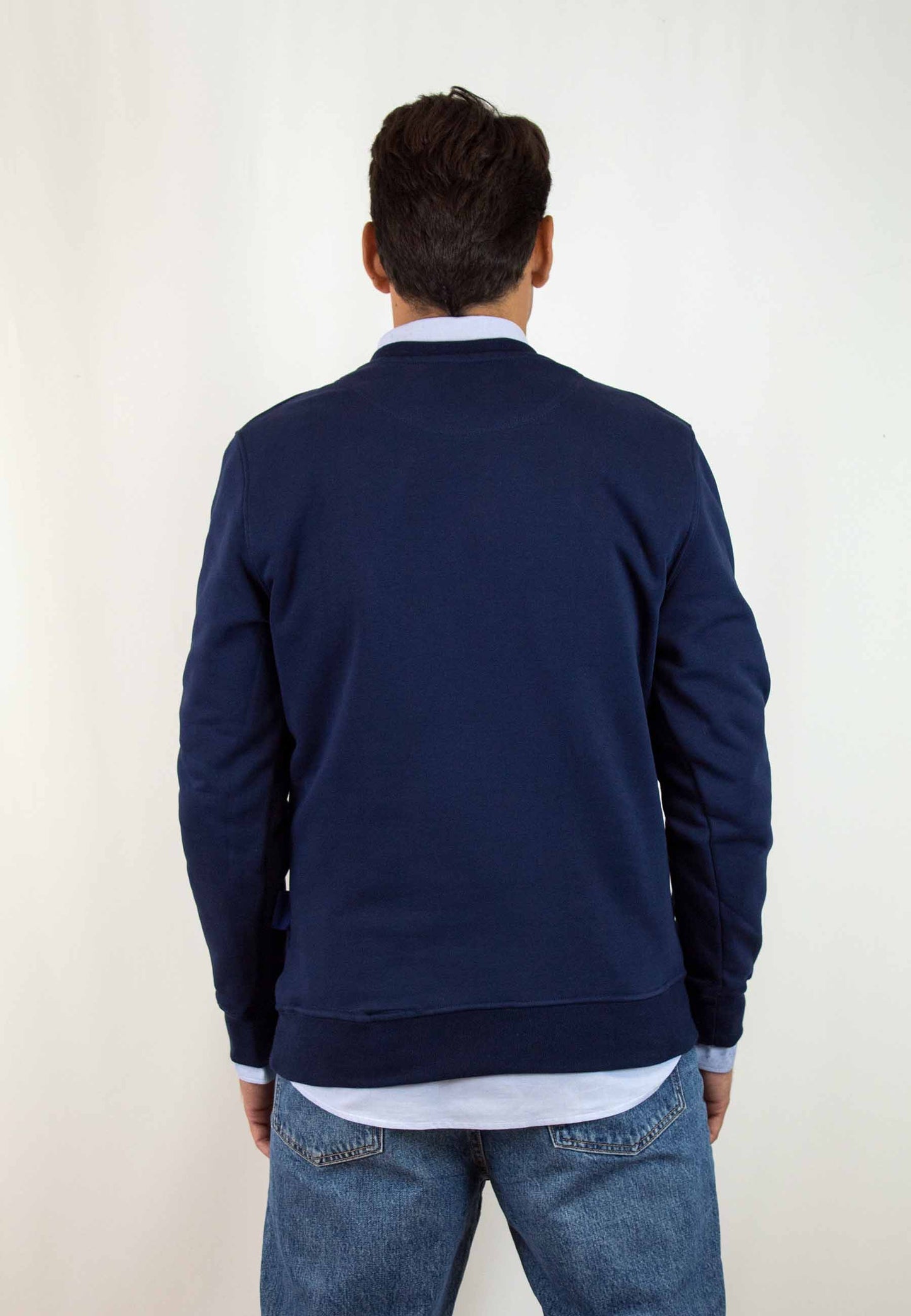 Navy blue plain sweatshirt "Sudadera jules marino"