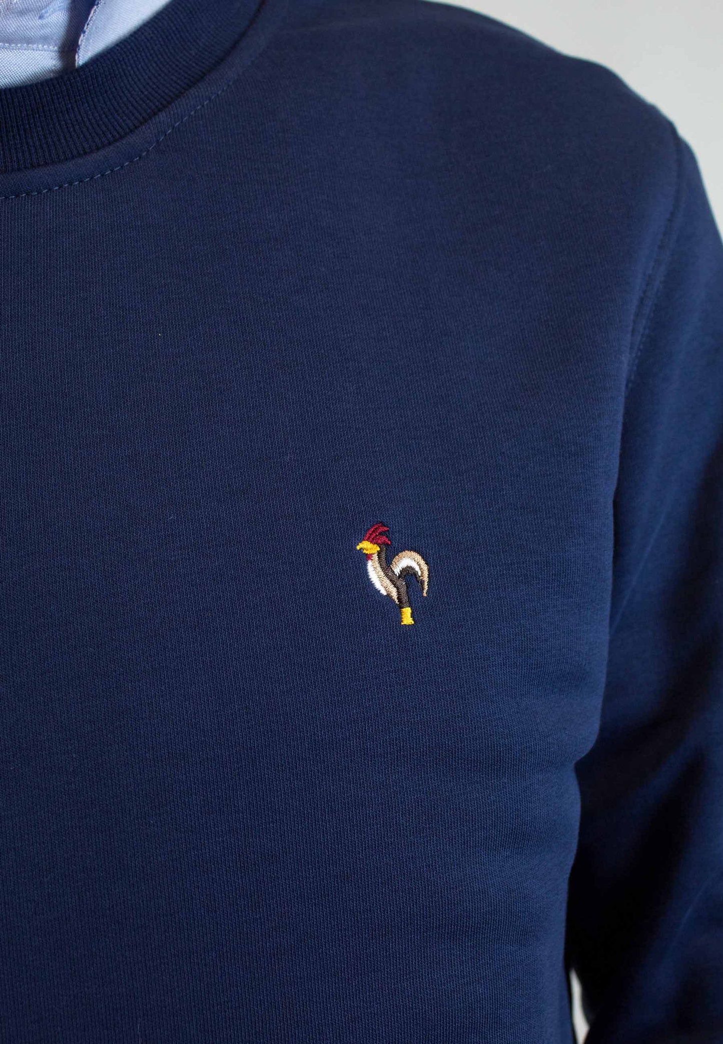 Navy blue plain sweatshirt "Sudadera jules marino"