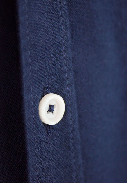Men's navy blue oxford shirt "Camisa oxford lavado Kankkunen marino"