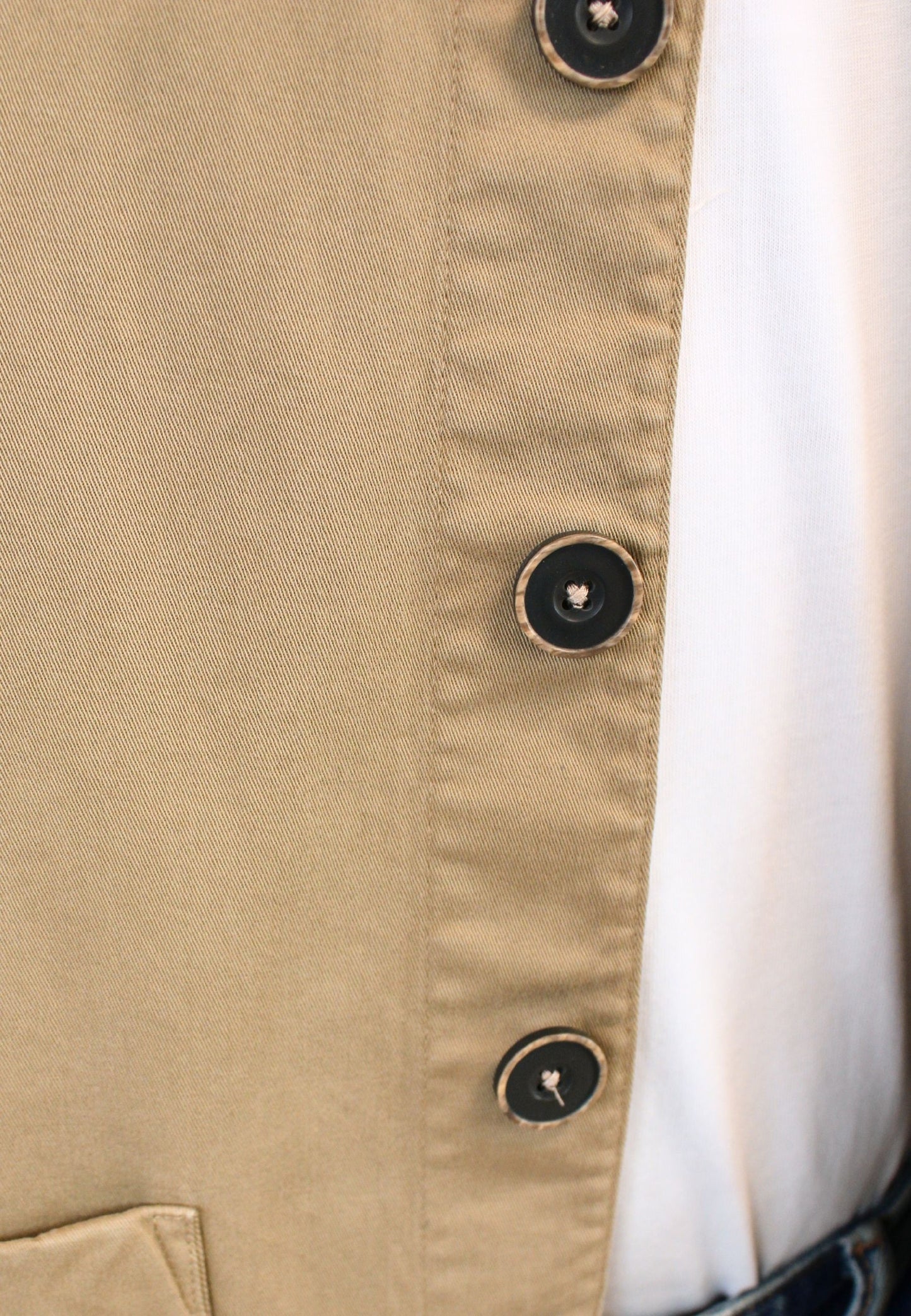Beige overshirt jacket - "Sobrecamisa olsen camel"
