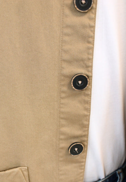 Beige overshirt jacket - "Sobrecamisa olsen camel"