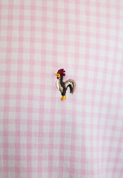 Pink gingham checkered shirt "Camisa de cuadros vichy rosa"