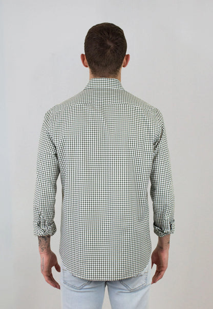 Green vichy checkered shirt "Camisa de cuadros vichy verde"