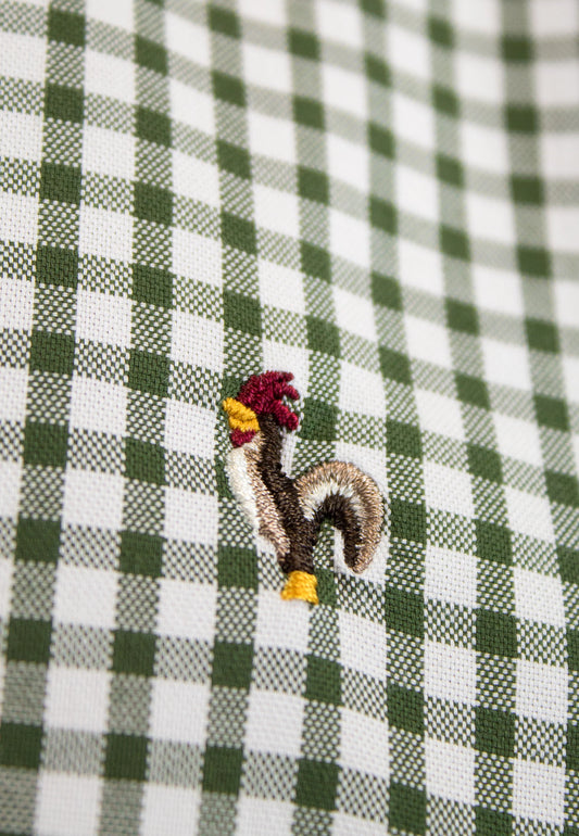 Green vichy checkered shirt "Camisa de cuadros vichy verde"