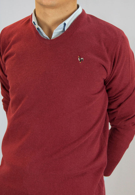 Burgundy sweater "Jaresey caja peru Granate"