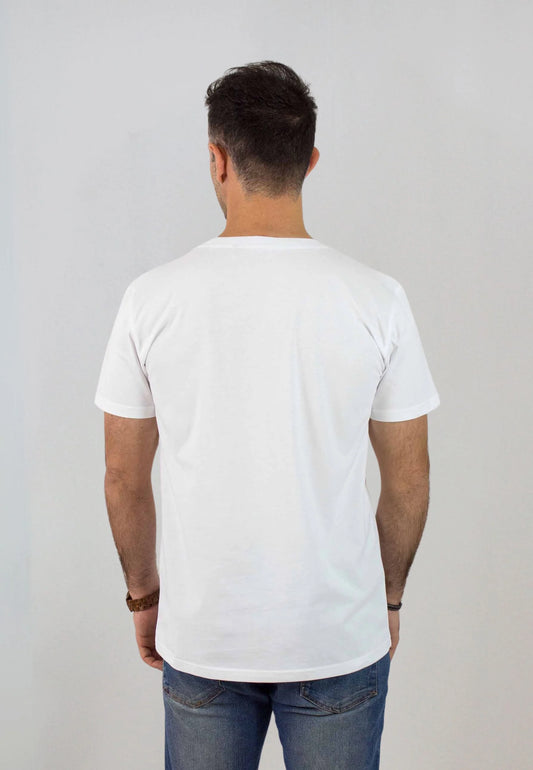 White short-sleeved T-shirt "Robin Blanco"