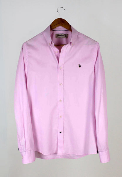 Men's pink oxford shirt - lightness, comfort and elegance with character "Camisa oxford lavado Kankkunen rosa"