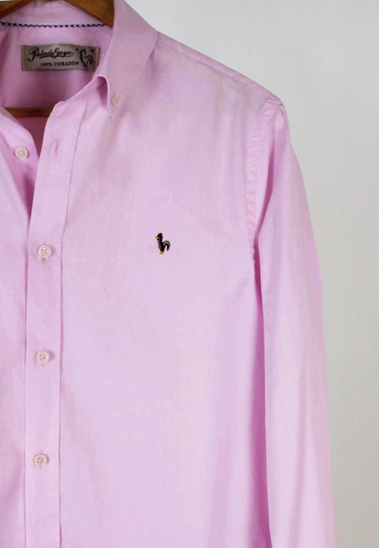 Men's pink oxford shirt - lightness, comfort and elegance with character "Camisa oxford lavado Kankkunen rosa"