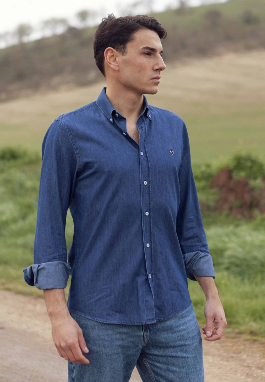 Dark denim shirt "Camisa denim oscuro"